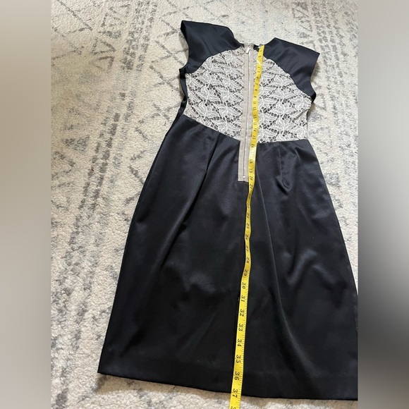 Black Halo Formal Dress with Lace Back, Size 8 - Picture 5 of 6